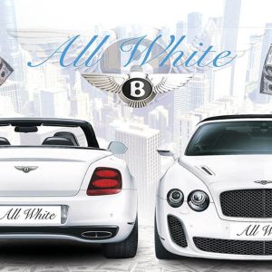 All White Bentley Backdrop