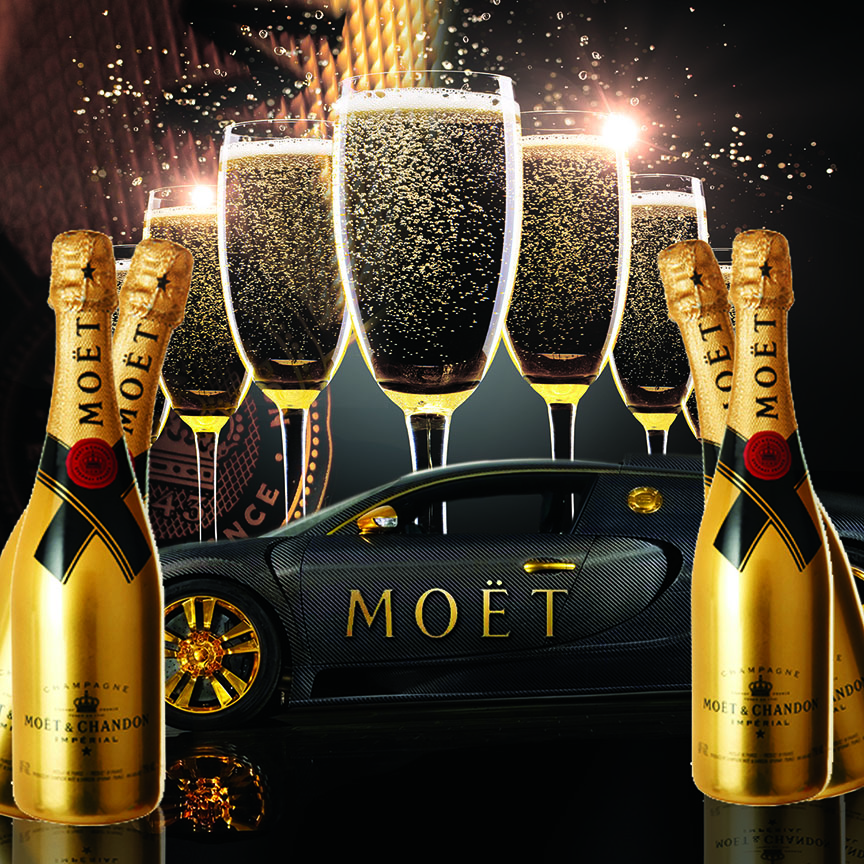 Moet Chandon Splash Party Backdrop